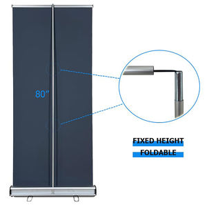 批发价格室内外商务卷起横幅展架可伸缩广告展示架促销 - Product Image 3