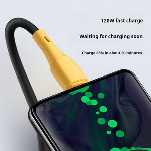 Cable DE DATOS USB de carga rápida 6A tipo C de precio súper bajo para teléfonos móviles <span class=keywords><strong>Samsung</strong></span> Huawei línea de datos de plástico personalizada - Product Image 2