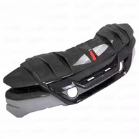 Para Lamborghini Huracan LP580 actualizado y modificado con parachoques estilo P de fibra de carbono seco y parachoques trasero