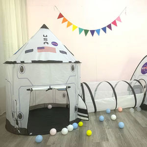 Tente extérieure haute sécurité <span class=keywords><strong>Tunnel</strong></span> enfants jouer espace astronaute Camping tente pop-up avec <span class=keywords><strong>piscine</strong></span> à balles - Product Image 2