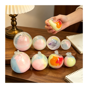 Sphère anti-stress tactile en Mochi cristallin et croustillant, compagnon de bureau, accessoire de relaxation pour le voyage, doux - Product Image 6