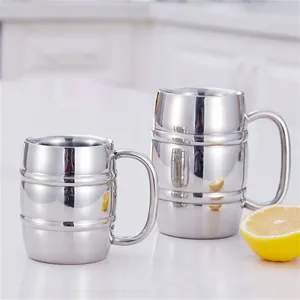 El aislamiento mantiene el frío, taza de cerveza de acero inoxidable 304, taza térmica de doble pared <span class=keywords><strong>con</strong></span> manillar, <span class=keywords><strong>copa</strong></span> de <span class=keywords><strong>vino</strong></span> de jugo de agua de Metal creativa - Product Image 3