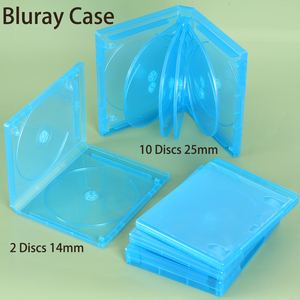 YUZMEI plastique <span class=keywords><strong>Bluray</strong></span> Dvd boîtier 11mm Blue Ray Dvd boîtier 14mm Blu-ray CD boîtier disque unique Blu-ray emballage CD/DVD boîte de rangement - Product Image 3