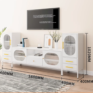 Meuble TV Télévision pour le salon Meuble de luxe pour la chambre à coucher Meuble de rangement pour la maison avec étagère réglable - Product Image 1