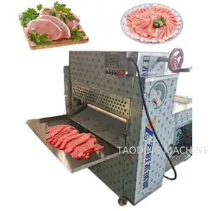Máquina cortadora de carne de Italia, máquina cortadora de carne para el hogar, máquina cortadora de carne congelada automática de tocino