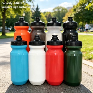Botella de Agua Deportiva de Plástico de 610 ml con Tapa de Rosca, Libre de BPA, Diseño Minimalista para Correr y Acampar - Product Image 2
