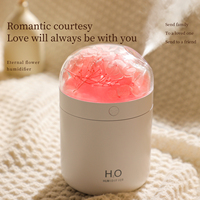 Nouveau mini humidificateur d'air personnel USB de bureau, portable, à brume fraîche, pour la maison, avec veilleuse colorée