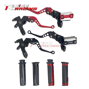 Maneta <span class=keywords><strong>de</strong></span> freno y embrague CNC Rise Racing para motocicleta, cilindro maestro <span class=keywords><strong>de</strong></span> freno izquierdo y derecho para <span class=keywords><strong>Yamaha</strong></span> Honda Kawasaki Suzuki Haojue - Product Image 2