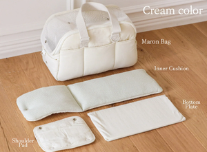 छोटे कुत्ते और बिल्लियों की यात्रा के लिए आरामदायक पालतू जानवर वाहक बैग नायलॉन कपड़े और पेटों की यात्रा के लिए कपास की परत - Product Image 3