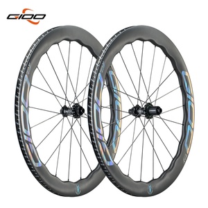Juego de Ruedas Personalizadas <span class=keywords><strong>GIOO</strong></span> F1 45/58mm con Frenos de Disco Anodizados para Bicicleta de Carretera Urbana, para Ruedas de Bicicleta de Carreras de Carbono 700C - Product Image 3