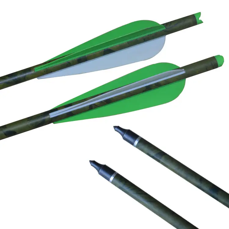Flechas de carbono de tiro con arco de 30 pulgadas flechas de caza flechas de práctica de puntería seguridad