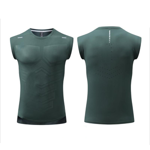 เสื้อกล้ามออกกำลังกายผู้ชายแบบกำหนดเองพร้อมโลโก้ OEM เสื้อกล้ามโยคะผู้ชาย เสื้อผ้าฟิตเนส เสื้อแขนกุด - Product Image 3