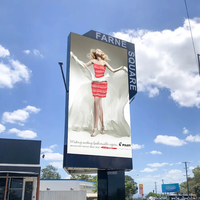Mur vidéo publicitaire extérieur étanche IP65, panneau LED en aluminium P2.9 P3.91 P4.81 P6.25 pour centre commercial, magasin