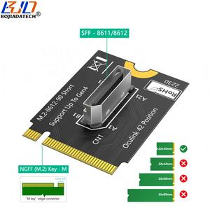 2026新的oclink SFF-8611 SFF-8612连接器至2230 NGFF <span class=keywords><strong>M</strong></span>.<span class=keywords><strong>2</strong></span> PCIe 4.0 NVME Key-<span class=keywords><strong>M</strong></span>接口适配器卡短型 - Product Image 2