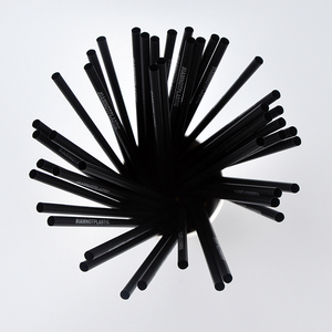 Black bar <span class=keywords><strong>Cocktail</strong></span> all'ingrosso No plastica Eco <span class=keywords><strong>cannucce</strong></span> biodegradabili stampate su misura <span class=keywords><strong>cannucce</strong></span> - Product Image 4