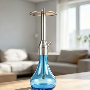 Moderna Cachimba Grande de Acero Inoxidable, Marca Original Chicha con Acabado Espejo - Product Image 2