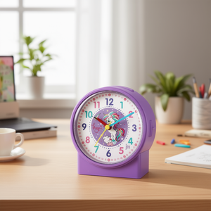 Purple <b>Unicorn</b> Alarm <b>Clock</b> JA7113 CF L - Product Image 3