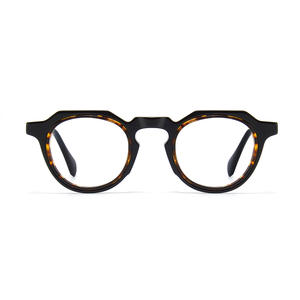 Monture de lunettes ovale en acétate style transfrontalier unisexe, monture complète avec verres interchangeables 90008 - Product Image 1
