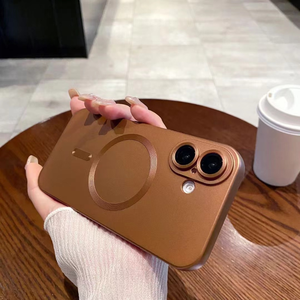 Ốp điện thoại bảo vệ camera, viền kim loại mờ, dành cho <span class=keywords><strong>iPhone</strong></span> 16 15 14 Pro Max, hỗ trợ sạc không dây từ tính - Product Image 6