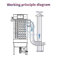 Filtre à poussière industriel de type jet pulsé en acier inoxydable de qualité alimentaire pour le nettoyage des sacs de riz et de farine