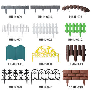 Paneles de Cerca de Plástico Marrón Rectangulares Fáciles de Montar para Decoración de Jardines y Paisajes - Product Image 4