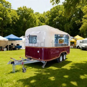 Camion de vente ambulante de style vintage 8x16 pour boissons glacées/café/aliments avec <span class=keywords><strong>machine</strong></span> à popcorn, offres de cartes, Shanghai - Product Image 3