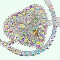 Venta caliente verano cristal diamante mujer Bikini Sexy traje de baño chica joven Elegante ropa de playa