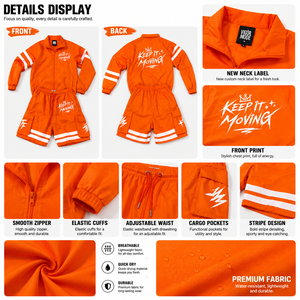 Summer Men Designer Windbreaker <strong>Short</strong> Set, Blank Custom Brand Tracksuit, Orange Rhinestone Reflective Set With <strong>Shorts</strong> &amp; Tshirt - Product Image 3