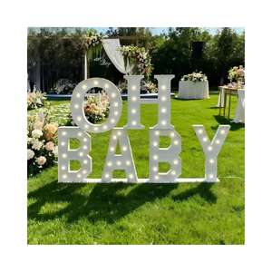 Letras Gigantes LED para Exteriores, Letrero Luminoso de Metal con la Palabra Mr & Mrs, Letrero LED de 4 Pies para Decoración de Bodas y Eventos - Product Image 2