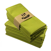 Serviette de table carrée moderne en lin et coton 40x40cm, couleur unie, réutilisable pour hôtel, restaurant, mariage, fête, décoration de table occidentale