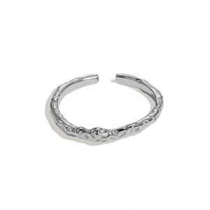 Dylam <b>Dainty</b> S925 Silver Rhodium 18K Gold Plated 5A Cubic Zirconia Texture Open Adjustable Women Fine Jewelry <b>Rings</b> - Product Image 1