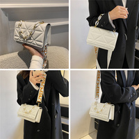 Sacs à bandoulière pour femmes en cuir PU de luxe à chaîne tendance