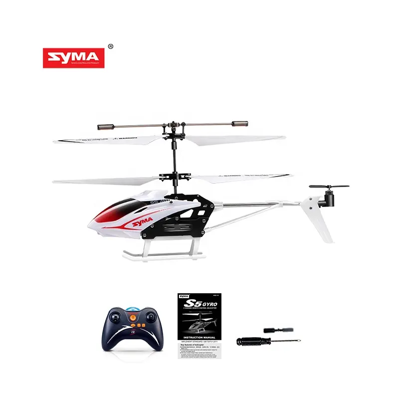 SYMA Factory vende all'ingrosso rc control helicopter S5 indoor flight remote control plane toy flying indoor