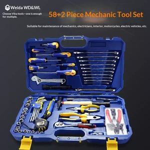 Juego de Herramientas Mecánicas Profesionales WEIDA de 60 Piezas-W09516, Kit de Reparación de Automóviles <span class=keywords><strong>Manual</strong></span>, Caja de Herramientas, Llaves, Herramientas Manuales (Garantía de 3 Años) - Product Image 5