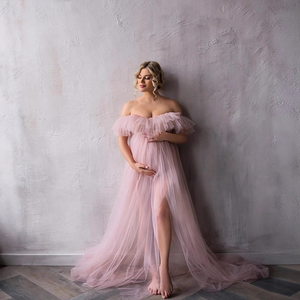 Vestido <span class=keywords><strong>de</strong></span> Maternidad para Mujer, Ropa para Sesión <span class=keywords><strong>de</strong></span> <span class=keywords><strong>Fotos</strong></span> <span class=keywords><strong>de</strong></span> Maternidad, Vestidos <span class=keywords><strong>de</strong></span> Noche Elegantes con Hombros Descubiertos para Mujeres <span class=keywords><strong>Embarazadas</strong></span>, Fotografía - Product Image 6
