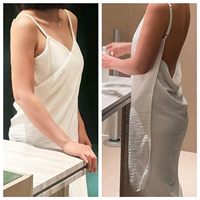 Serviettes portables SOLPOP personnalisées en microfibre et coton polaire corail pour femmes, grandes serviettes de bain, peignoirs de douche, robes de bain pour sécher les cheveux