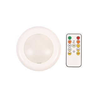 <b>Remote</b> <b>Control</b> Night <b>Light</b> Round Battery Powered Dimmable For Bedroom Study Eye Protection - Product Image 3
