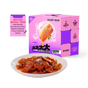 Aliments chinois en konjac en gros, 420g, halal, végétarien, légèrement épicé, tripe de konjac, faible teneur en matières grasses, faible en <span class=keywords><strong>calories</strong></span>, nutritif - Product Image 1