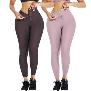 Taille haute Yoga Sauna pantalon femmes Fitness <span class=keywords><strong>perdre</strong></span> <span class=keywords><strong>du</strong></span> <span class=keywords><strong>poids</strong></span> ventre contrôle bout à bout Fitness taille formateur Corset Leggings - Product Image 1