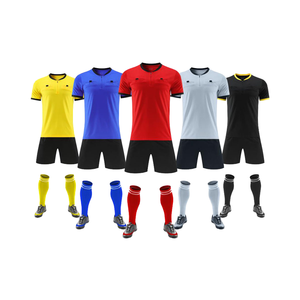 Uniforme de juge personnalisé adulte enfants Football maillot ensemble Football <span class=keywords><strong>arbitre</strong></span> uniforme hommes formation ensemble pied équipe chemise - Product Image 1