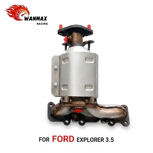 适用于福特探险者 3.5L V6 2011-2019 Flex Taurus 前/后三通管的直接安装式催化转换器排气歧管 - Product Image 1