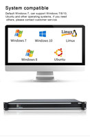 Computadora Integrada HVAEIPC 1U para Montaje en Rack, Sin Ventilador, I7, 128GB de RAM, Unidad Integrada de 4GB, LAN, Linux/Win10, Usada