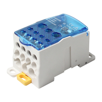 Venta caliente Unipolar Caja de distribución de energía Conectores de terminales de tornillo 80/125/160/250/400/500A Ukk Bloque de terminales Hecho PC duradero