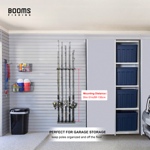 High Quality Adjustable Portable Vertical <b>Fishing</b> Rod Holder Wall Mount ABS Plastic Folding - Product Image 2