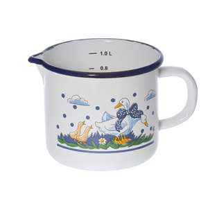 Karl krüger milchtopf gänseglück aummit guss 1,5 L Ø14cm emailliert - Product Image 1