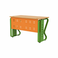 Table d'ordinateur moderne en acier pour laboratoire informatique scolaire, salle informatique de classe primaire - Mobilier scolaire durable et réglable en hauteur