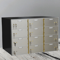 Hochwertiger Safe aus Edelstahl mit Schlüssels chloss Bank Vault Locker für sichere Aufbewahrung
