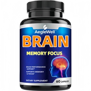 AegleWell Troisième - Complément alimentaire gratuit d'un tiers, nootropiques, capsules stimulant le cerveau, concentration, concentration, pour une meilleure concentration et une bonne mémoire - Product Image 1