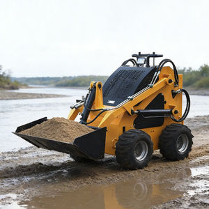 Carregadeira Compacta de Rodas Mini Carregadeira Pesada com Pneus Duráveis para Terreno Lamacento Projeto de Paisagismo - Product Image 2