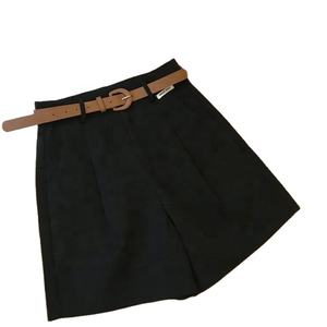 กางเกงลำลองขาบานเอวสูงทรงหลวมห้าส่วนสำหรับผู้หญิงฤดูร้อน - Product Image 4